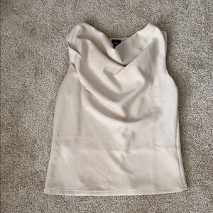 Elegant Cream Sleeveless Top